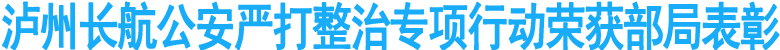 泸州长航公安严打整治专项行动荣获部局表彰