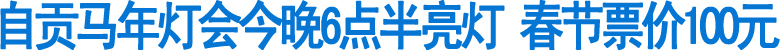 自贡灯会今晚6点半亮灯(图1)