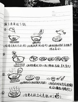 自贡妹儿手绘食谱走红网络(图2) 自贡妹儿手绘食谱走红网络(图2)
