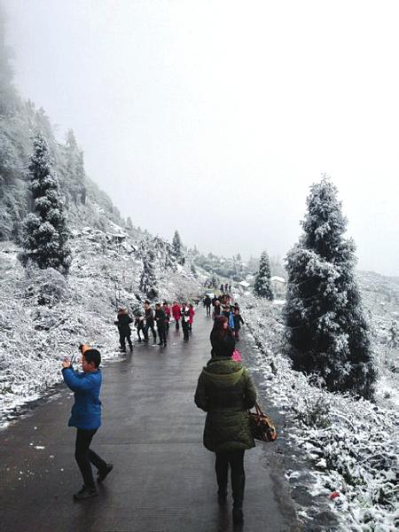 雪封30小时纳黔高速放行 雨雪天气仍将持续(图1) 雪封30小时纳黔高速放行 雨雪天气仍将持续(图1)
