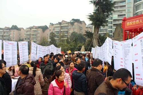 泸州举行“送岗位&nbsp;促就业”2014年现场招聘会(图3)