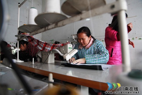 农家女返乡办厂带动姐妹家门口就业(图4) 农家女返乡办厂带动姐妹家门口就业(图4)