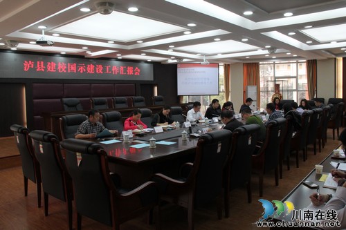 泸县县委常委、宣传部长颜习林指导泸县建校国示建设工作(图1)