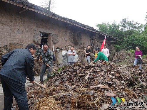 泸县县委组织部部长吴兴华率队到兆雅镇开展“党员结对·助农春耕”活动(图1)