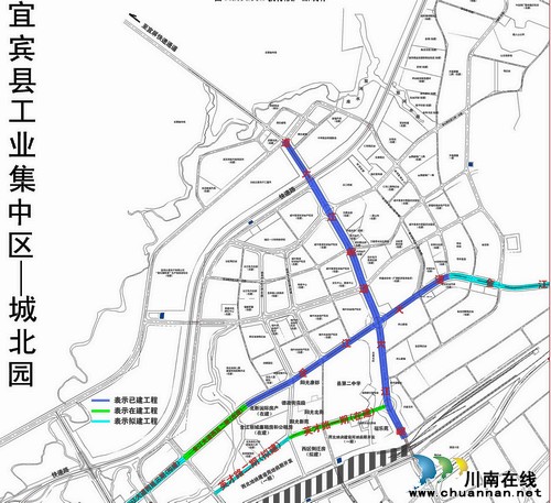 宜宾县城北新区英才路开建&nbsp;预计项目一期年底竣工(图2)