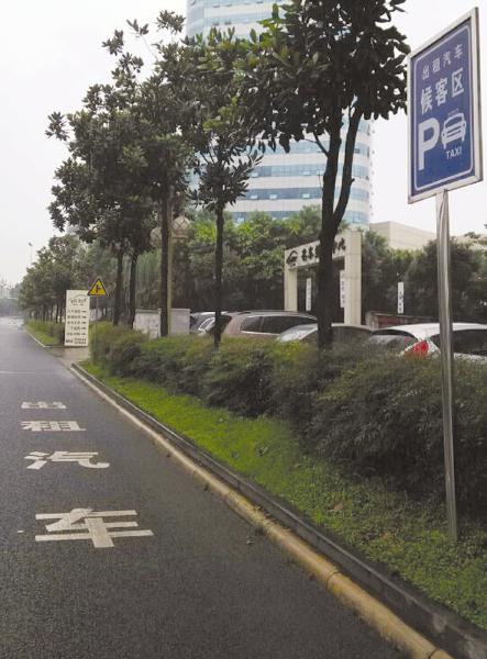 蓝底招牌站岗&nbsp;泸州出租车停靠点即将投用