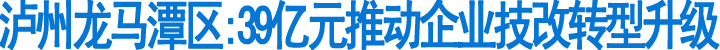 泸州龙马潭区:39亿元推动企业技改转型升级(图1)