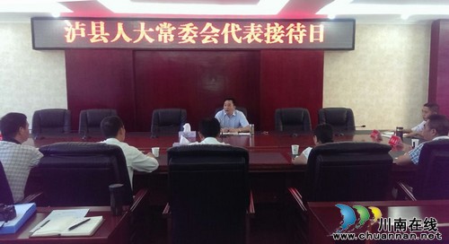 泸县人大常委会代表接待日活动首次举行