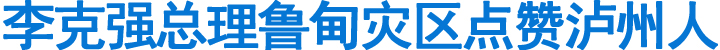 李克强总理鲁甸灾区点赞泸州人(图1)