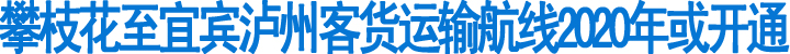 攀枝花至宜宾泸州客货运输航线2020年或开通(图1)
