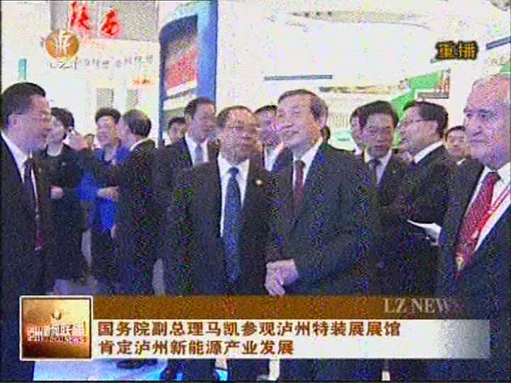 国务院副总理马凯参观展馆&nbsp;肯定泸州新能源(图1)