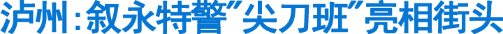 泸州:叙永特警"尖刀班"亮相街头(图1)