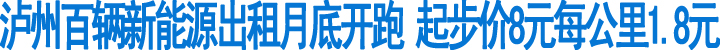 泸州百辆新能源出租月底开跑(图1)