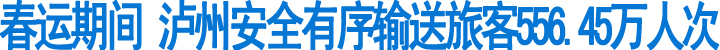 春运期间&nbsp;泸州安全有序输送旅客556.45万人次(图1)