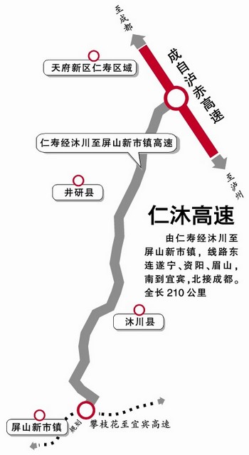 仁沐高速力争年内开工&nbsp;连接成攀川南三大经济区(图1)