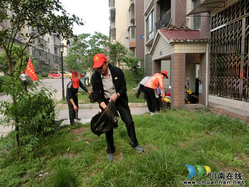 泸州市委组织部“党员志愿服务队”走进张坝景区(图1)
