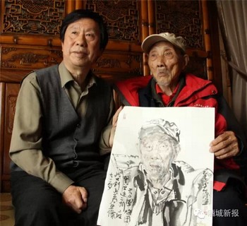 关注泸州画家齐聚纳溪&nbsp;为抗战老兵画像(图7)