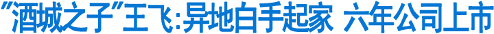 "酒城之子"王飞:异地白手起家&nbsp;六年公司上市(图1)