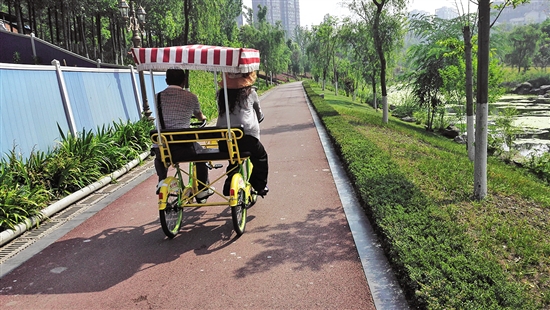 谢家河生态湿地公园——别让车轮碾坏了风景(图3) 谢家河生态湿地公园——别让车轮碾坏了风景(图3)