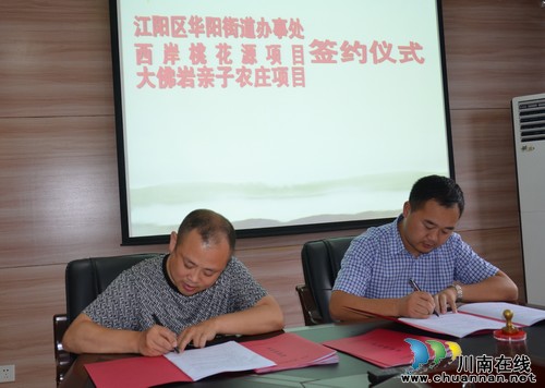 华阳街道：乡村旅游项目签约，将更注重绿色开发(图1)