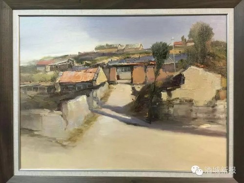 泸州画家的《那条河》能否流入你的心田?(图2)
