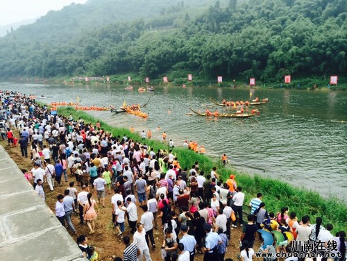 泸州纳溪:永宁河上赛龙舟&nbsp;渠坝端午味正浓(图10)
