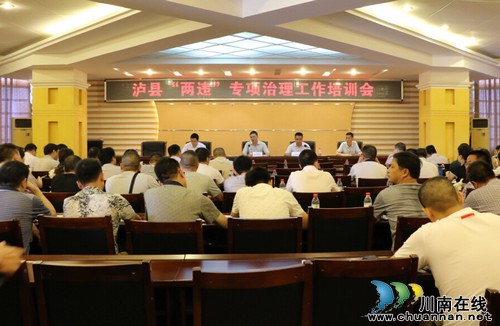 泸县召开“两违”专项治理工作培训会(图1)