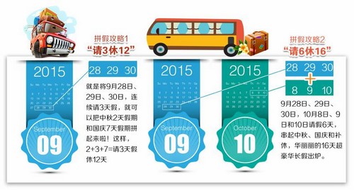 网传中秋国庆最强拼假&nbsp;"请6休16"拼出16天长假(图1)