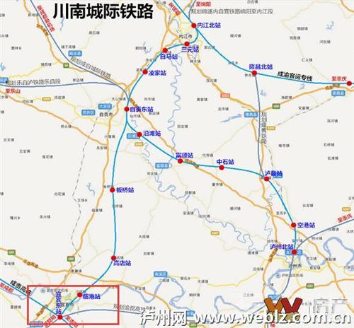 川南城际铁路内自泸线12月动工 总投资179亿(图1) 川南城际铁路内自泸线12月动工 总投资179亿(图1)