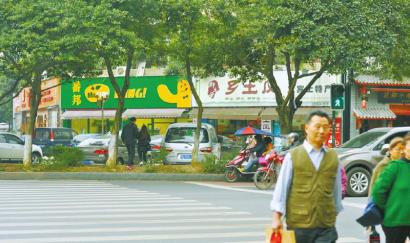 宜宾现断头斑马线&nbsp;市民过街踩花台(图1)