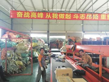 一大波包裹正在靠近&nbsp;自贡投递员发动家人帮送(图1)