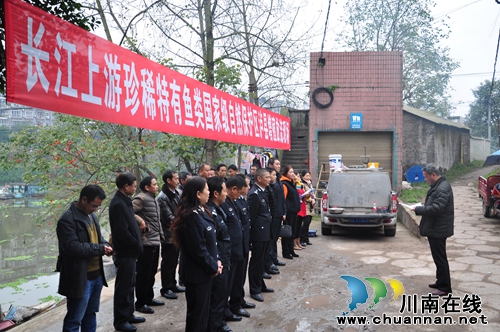 泸县农林局开展长江上游珍稀特有鱼类增殖放流活动(图1) 泸县农林局开展长江上游珍稀特有鱼类增殖放流活动(图1)