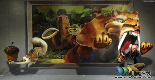 泸州龙城怡康生活广场狂欢之旅3D画展明开幕(图4)