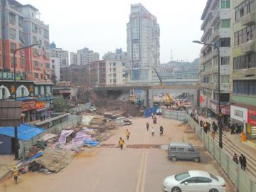 为春运减负&nbsp;内江铁路桥下道路即将半幅通车(图1)