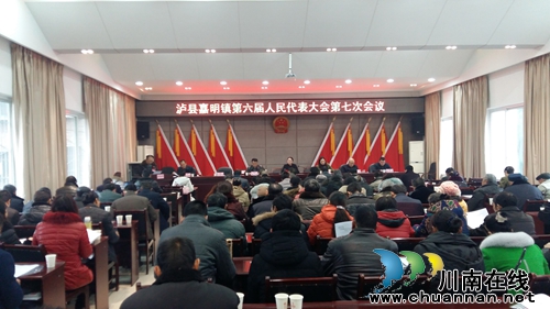 泸县嘉明镇召开第六届人民代表七次会议(图1)