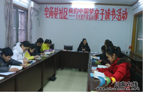 皂角巷社区开展“我的中国梦　文化进万家”活动(图1)