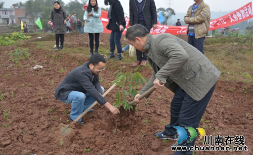 大山坪街道:开展“多一片绿色,多一份温馨”植树活动(图2) 大山坪街道:开展“多一片绿色,多一份温馨”植树活动(图2)