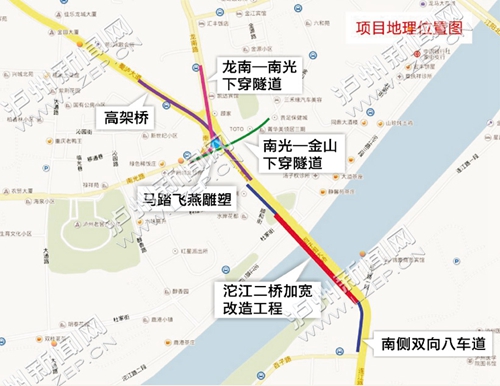 泸州沱二桥加宽改造启动&nbsp;部分路段打围施工(图1)