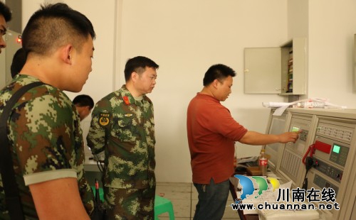 泸县消防开展高层建筑火灾扑救供水测试(图1)