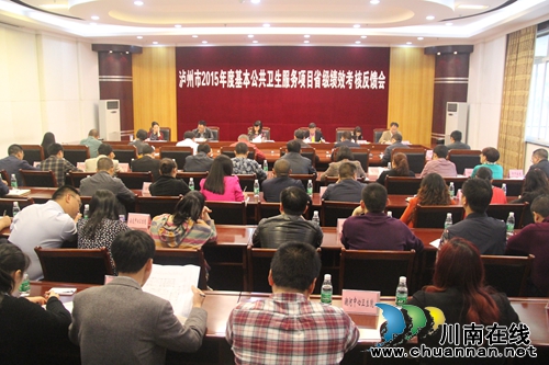 泸县接受2015年度公共卫生服务省级绩效考核(图1)