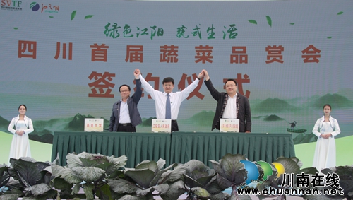 四川首届蔬菜品赏会在泸州掀开“红盖头”(图14) 四川首届蔬菜品赏会在泸州掀开“红盖头”(图14)
