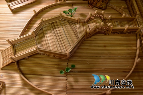 叙永“牛”小伙再造巨作!4万根竹签嵌出春秋祠(图5) 叙永“牛”小伙再造巨作!4万根竹签嵌出春秋祠(图5)
