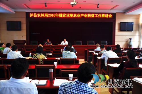 泸县农林局召开脱贫攻坚农业产业扶贫工作促进会(图1)