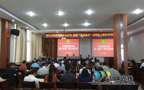 合江县残联开办“量体裁衣”式残疾人服务培训班(图1)