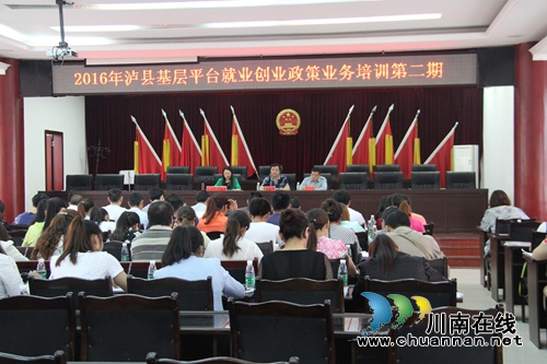 泸县召开基层平台就业创业政策业务培训会(图1)