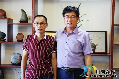 以石为媒&nbsp;韩国石友来泸州接洽长江奇石文化节(图2)