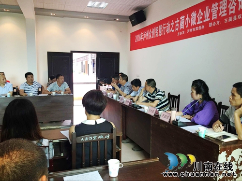 泸州众创智慧行走进古蔺&nbsp;专家坐诊小微企业管理(图2)