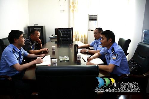 泸州市森林公安局领导到泸县检查指导工作(图1)