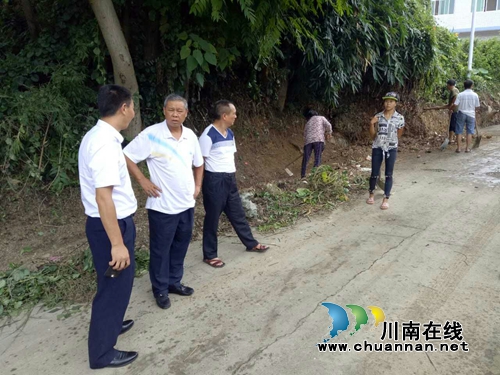 兴仁县政协副主席视察城北街道整脏治乱工作(图1)