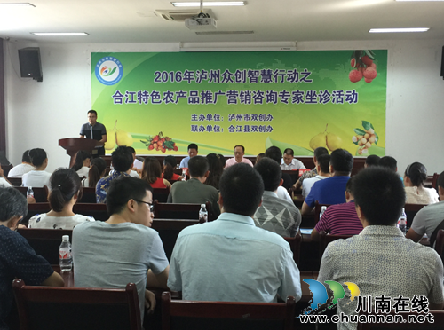 泸州众创智慧行动走进合江&nbsp;专家坐诊农产品推广(图1)